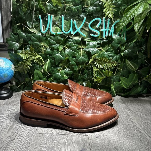Allen Edmonds Foley Shoes Men 11.5 3E Brown Leather Penny Loafer main image 8